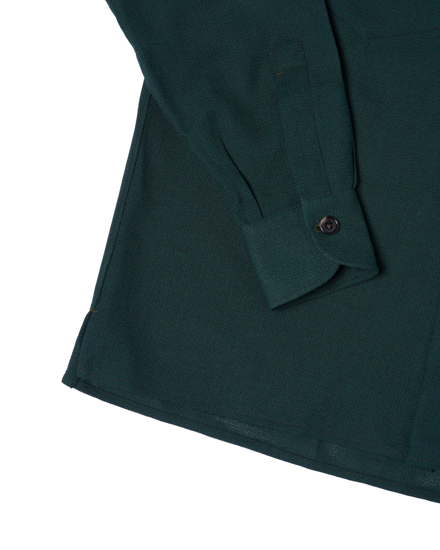 Shirt jacket - Wool - Racing green hopsack