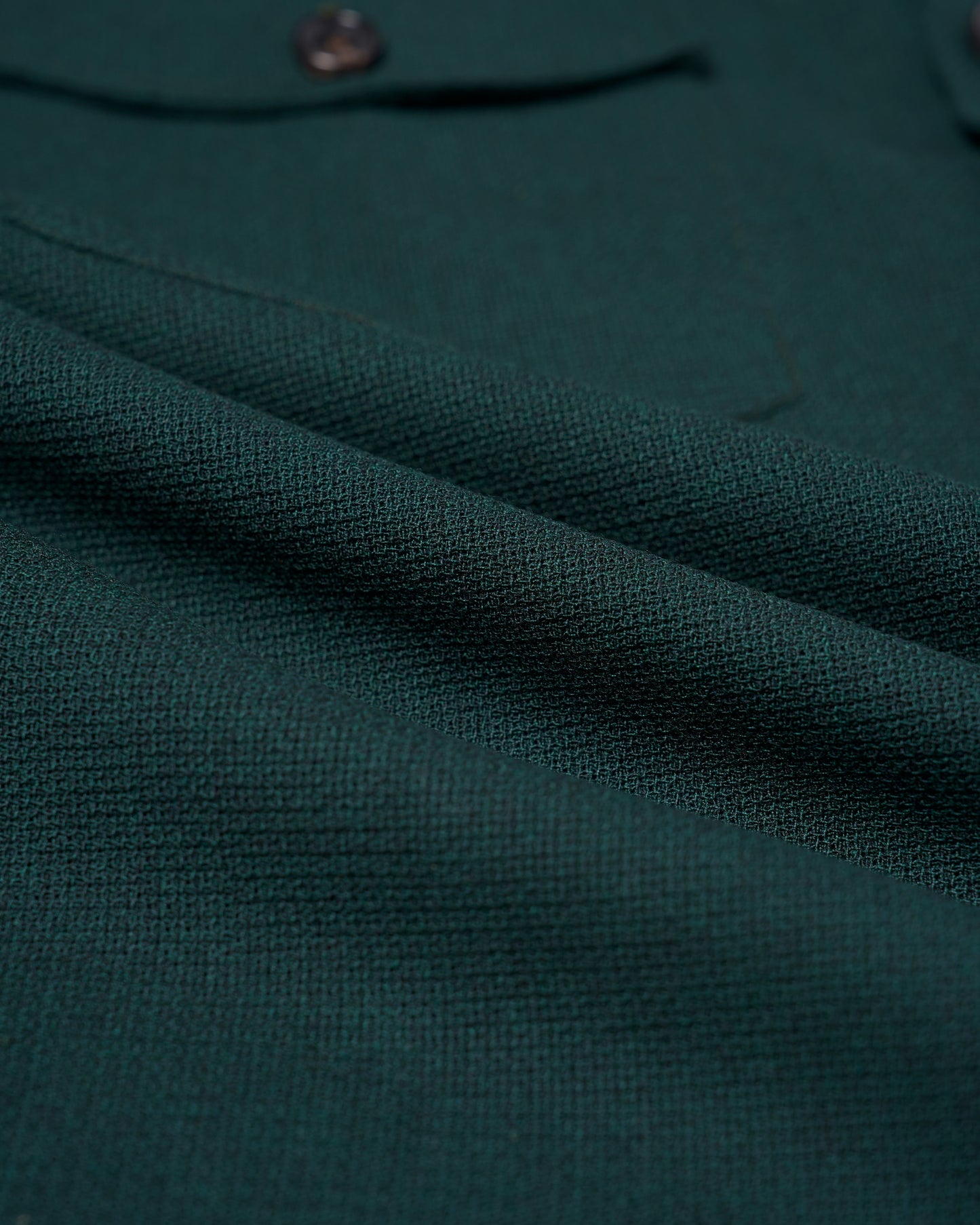 Shirt jacket - Wool - Racing green hopsack