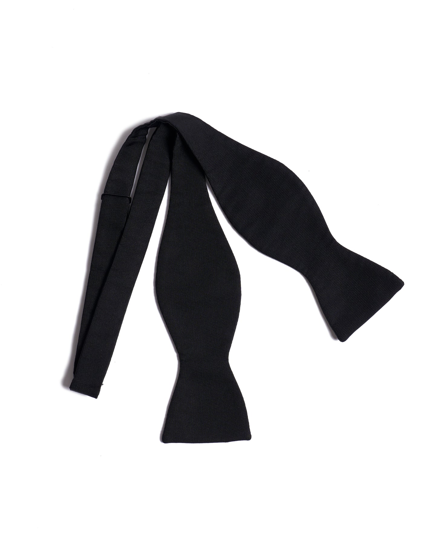Self-tie bowtie Faille - Black - Silk