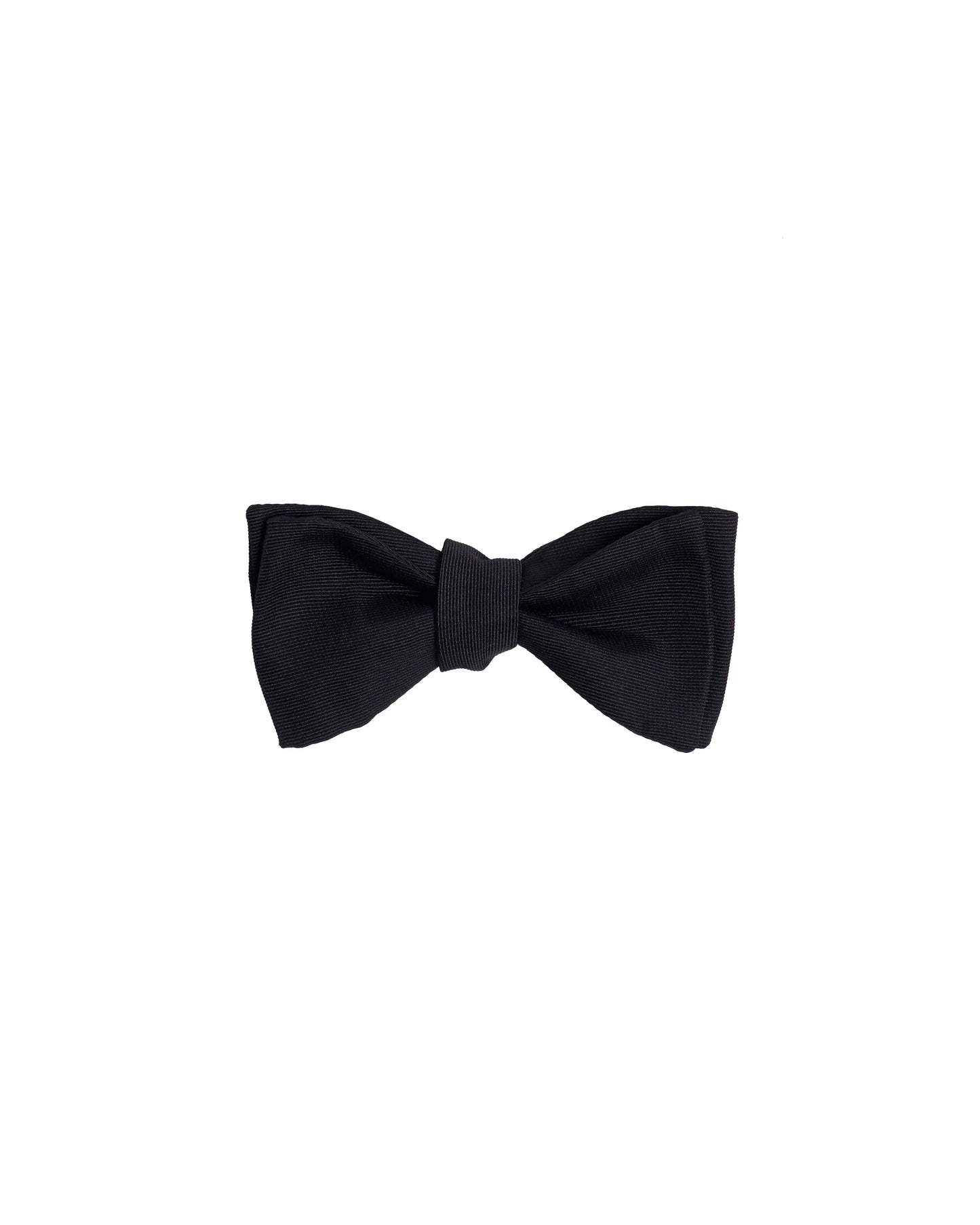 Self-tie bowtie Faille - Black - Silk