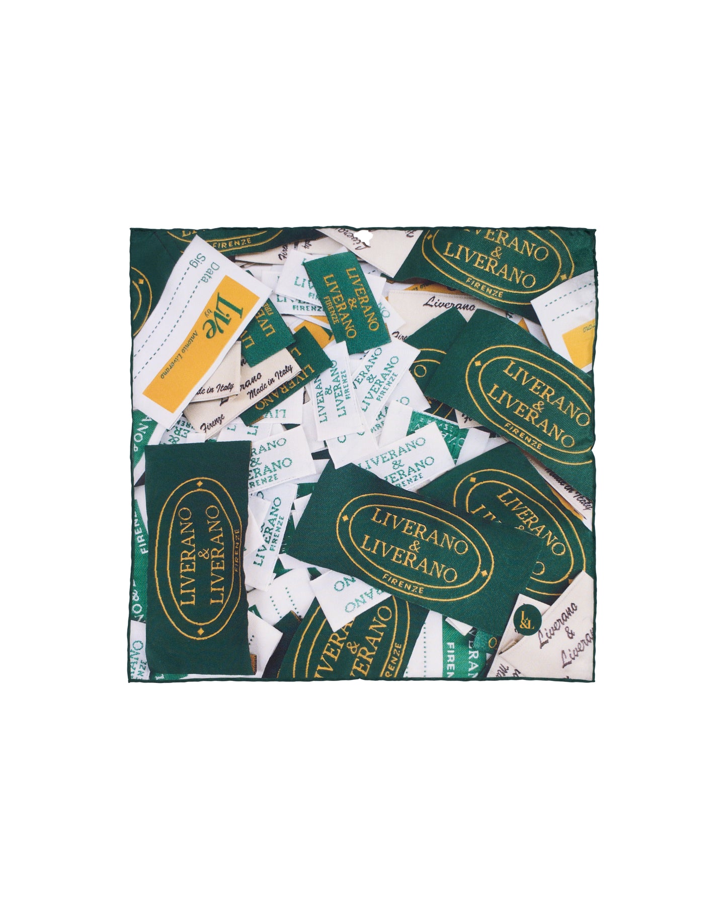 Pocket square - Silk - Liverano labels photograph