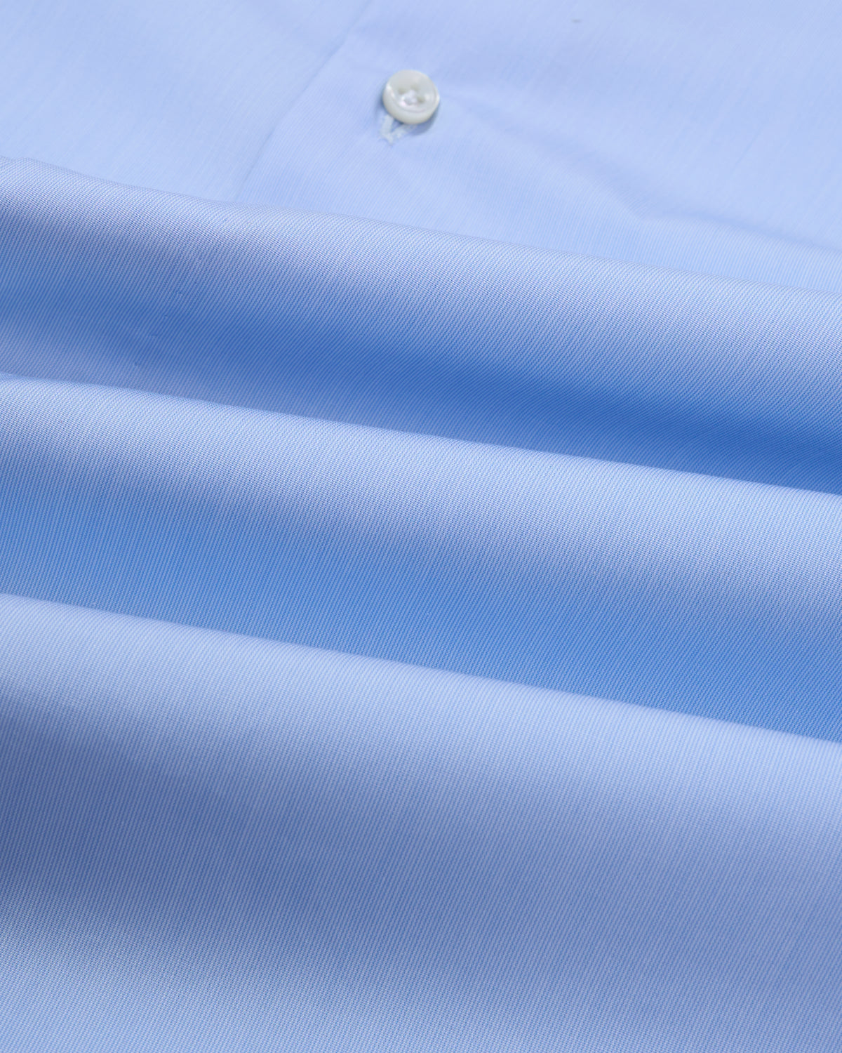 Spread collar shirt - Light blue poplin