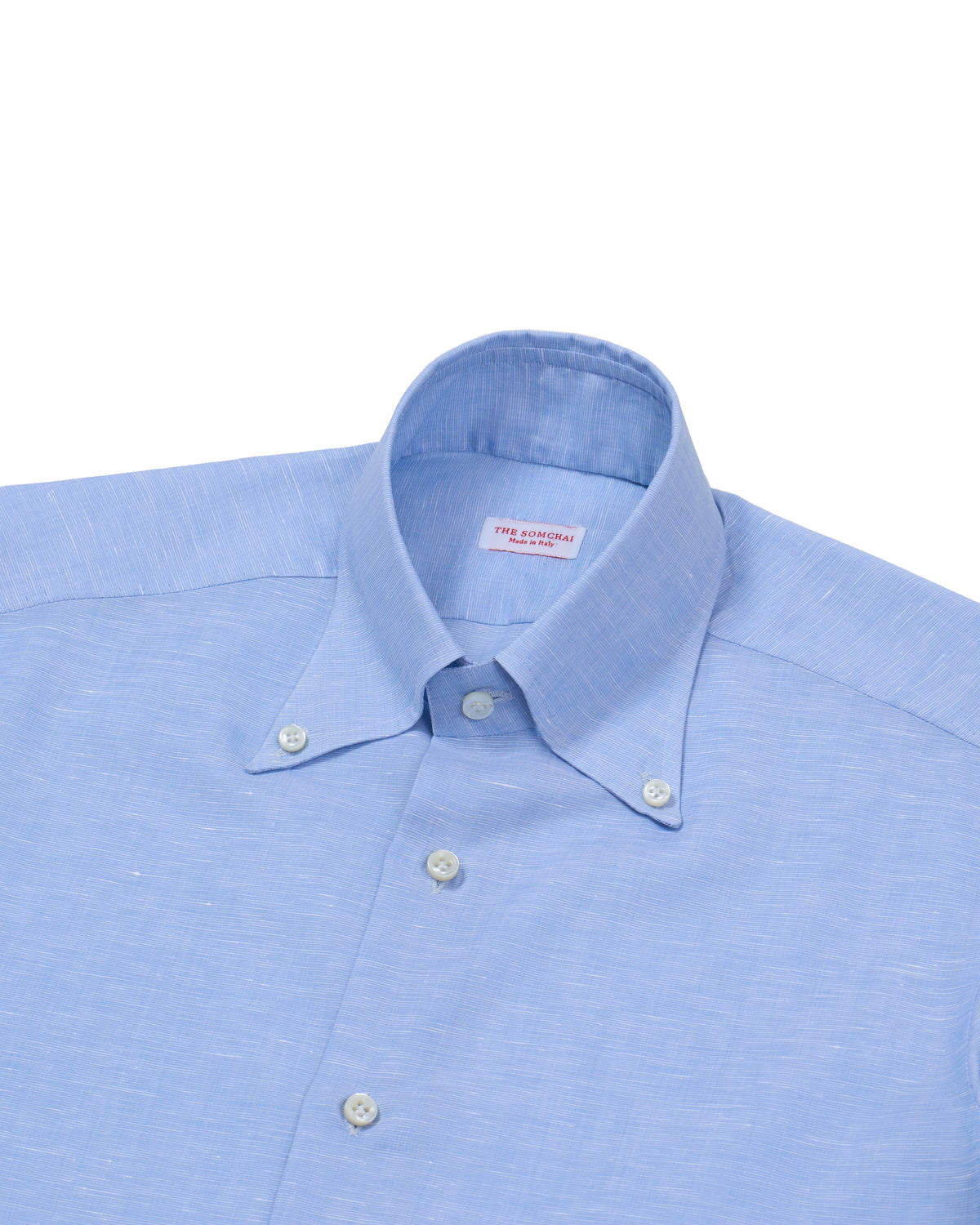 Button down shirt - Light blue linen