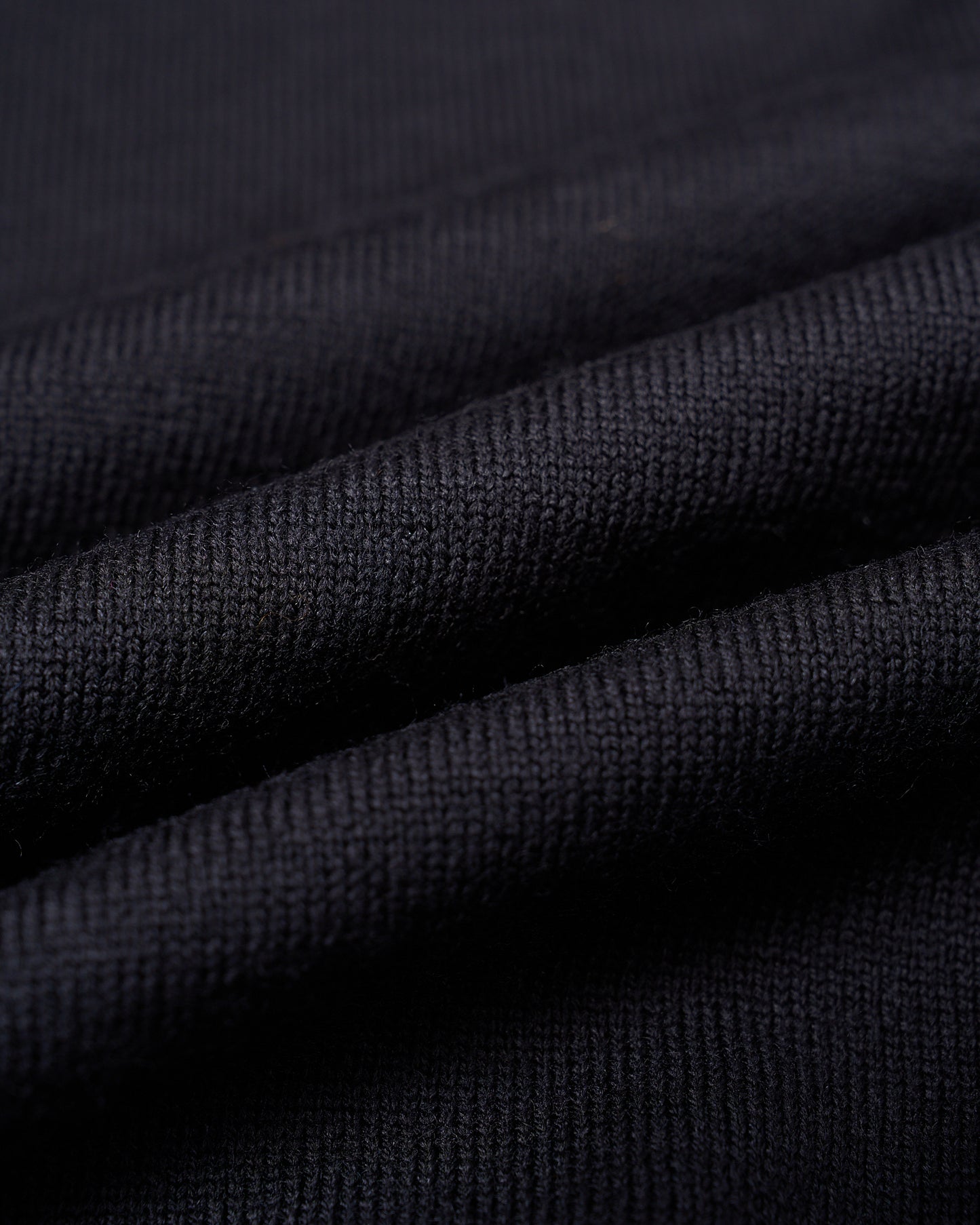 Roll neck extrafine merino wool Sweater - Black