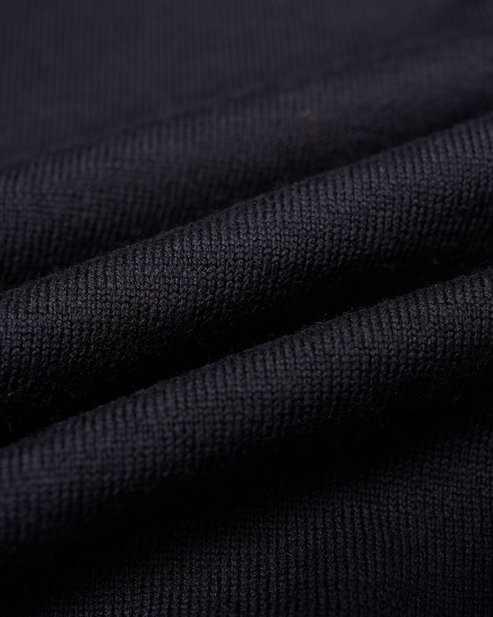 Roll neck extrafine merino wool Sweater - Black