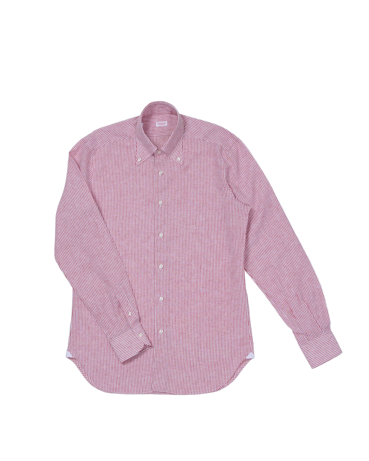 Button down shirt - Red stripe linen