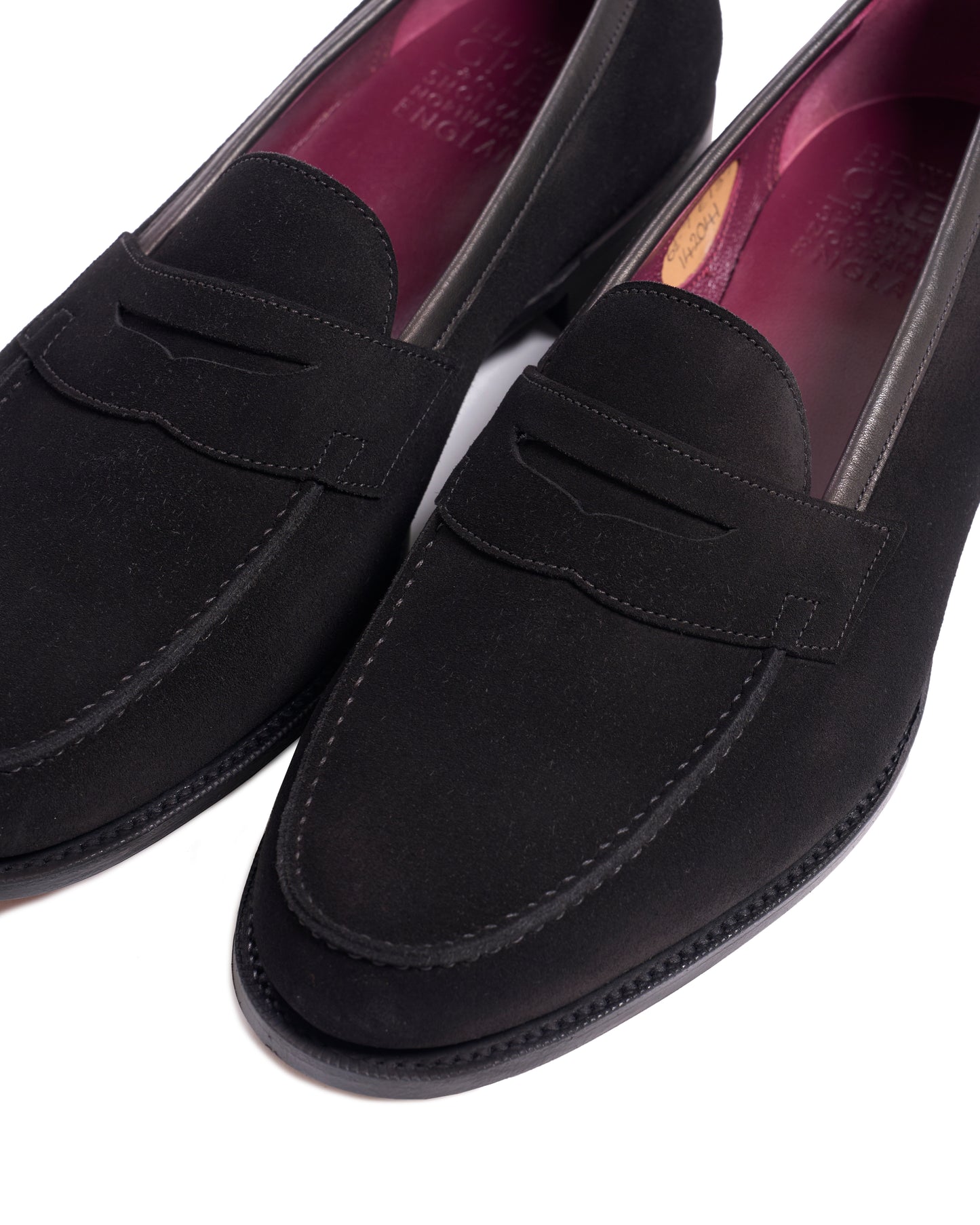 Duke - Black suede calf skin loafer