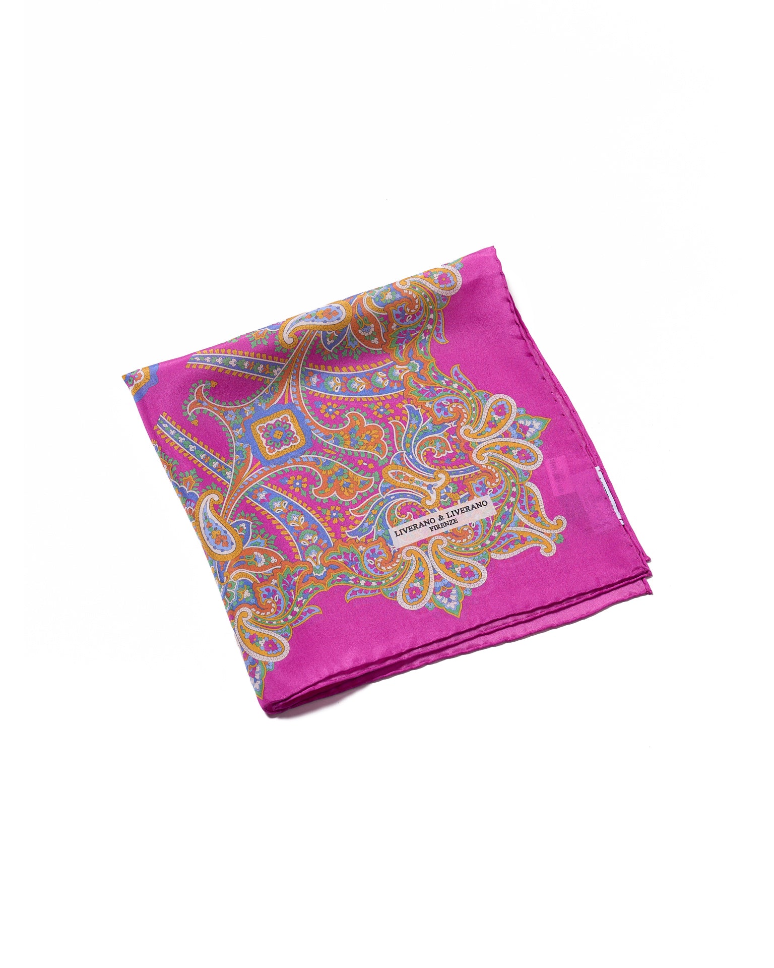 Pocket square - Silk - Pink with colorful gingham