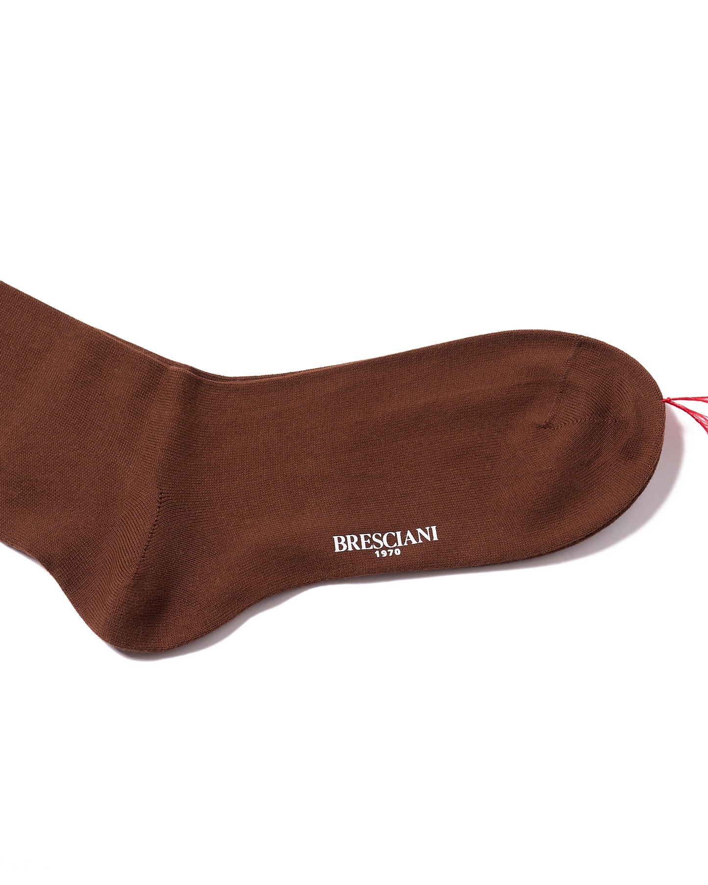 Calf length socks - Plain cotton - Ciocolato