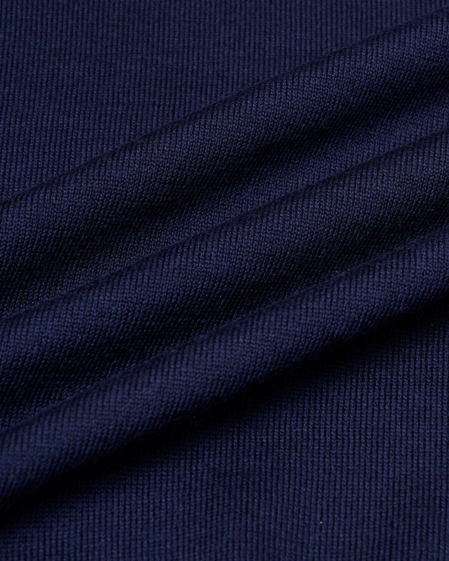 Knitted crewneck wool sweater - Navy blue