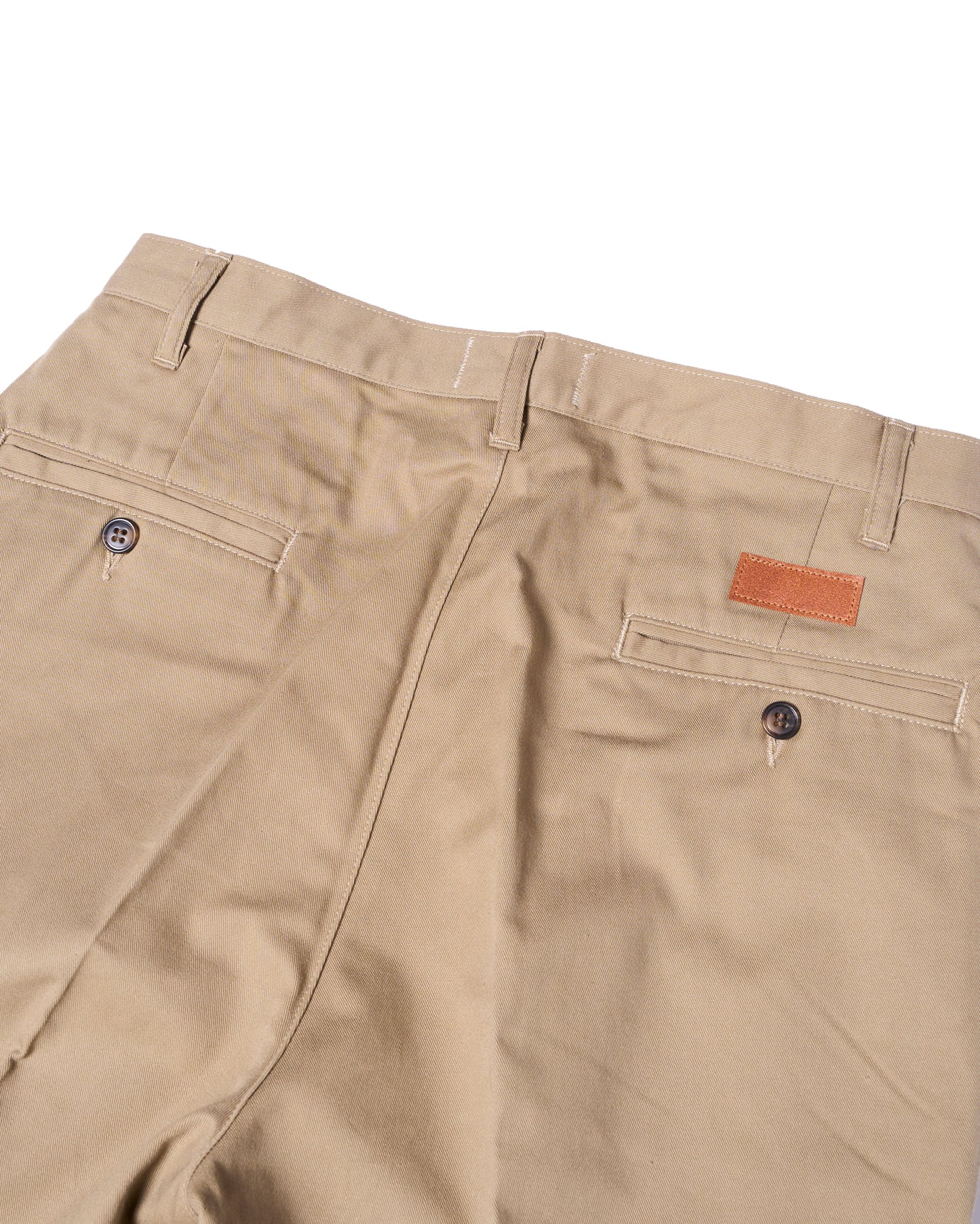 Double pleated Chino trousers - Beige
