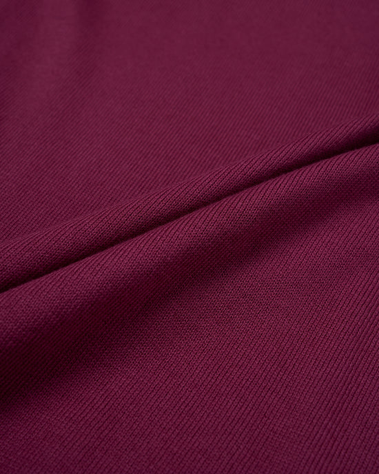 Crewneck knitted cotton - Maroon