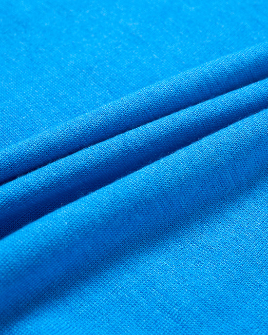 Roll neck cashmere and silk sweater - Sky blue