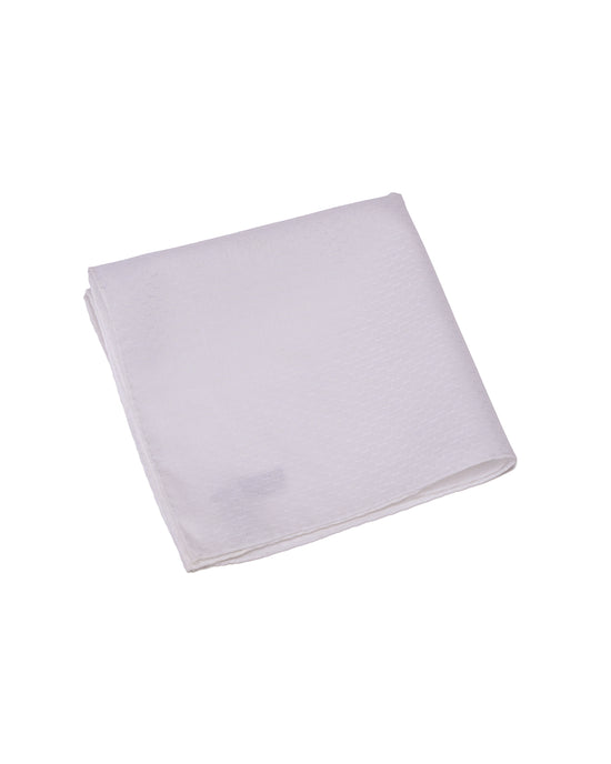 Pocket square - cotton - White