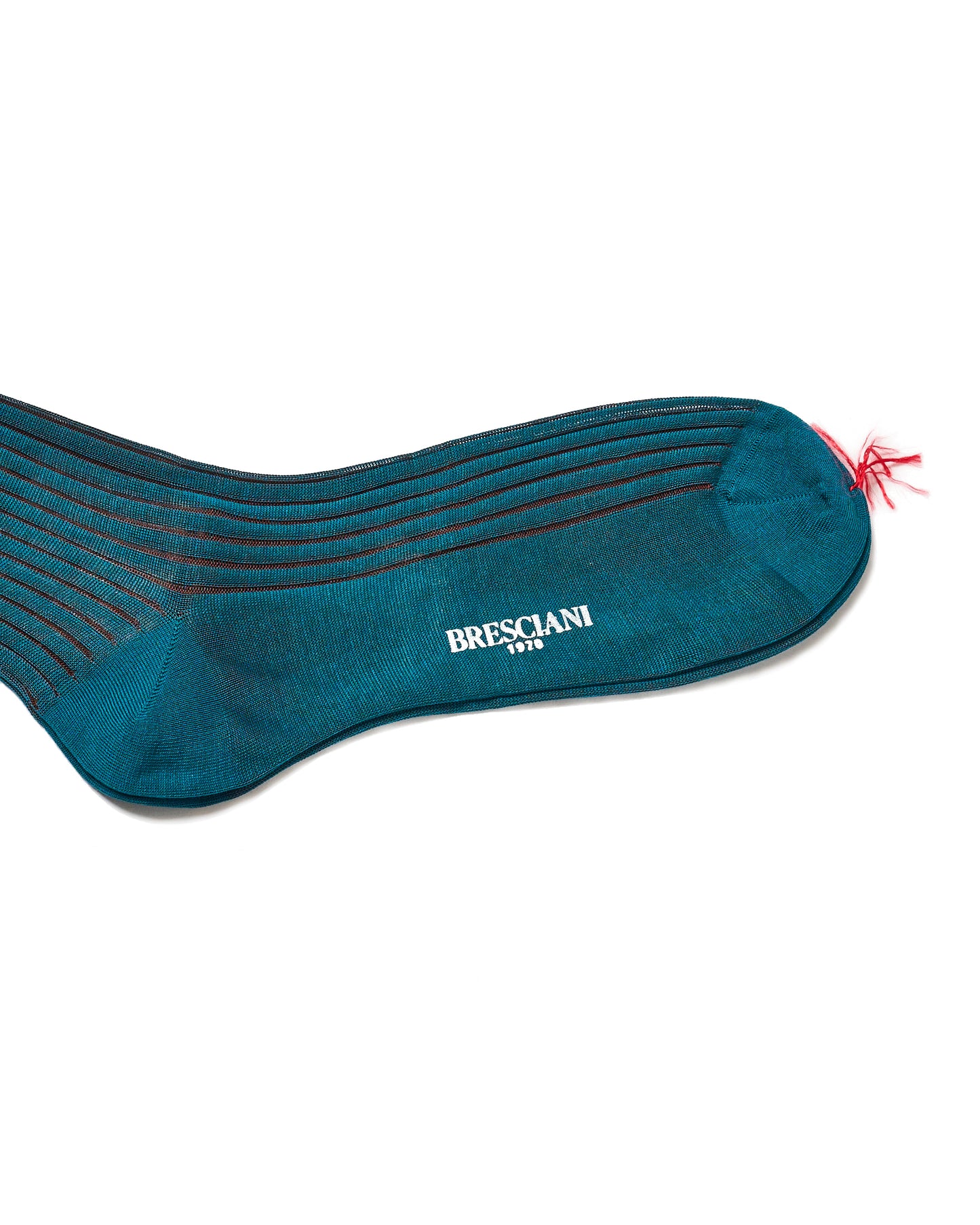 Knee length socks - Ribbed cotton - Ottanio Bruciato 335 - ML052JQ0000BR