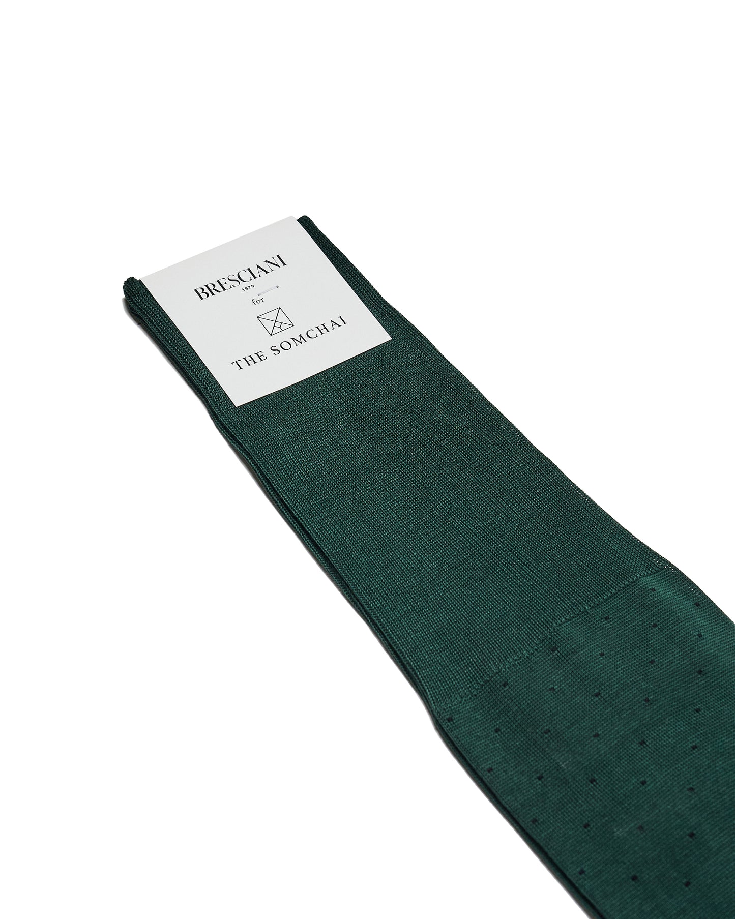 Knee length socks - Polka dots cotton  - Verdone Blu