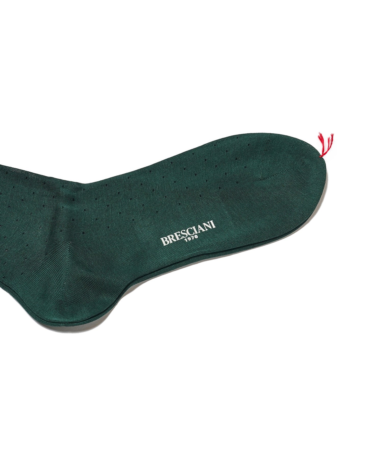 Knee length socks - Polka dots cotton  - Verdone Blu