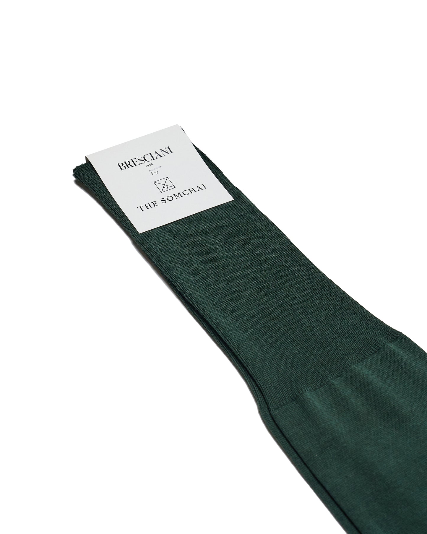 Knee length socks - Plain Sea island cotton  - Verdone