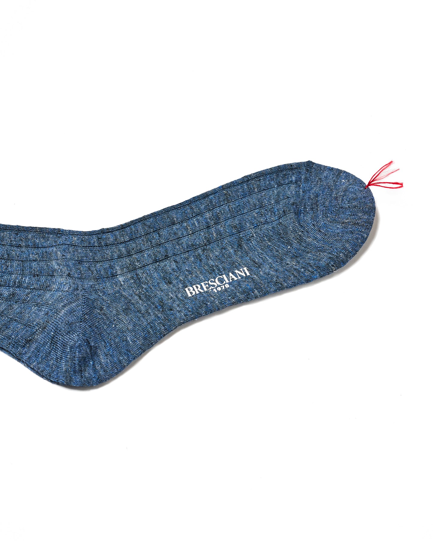 Knee length socks - Ribbed linen - Jean