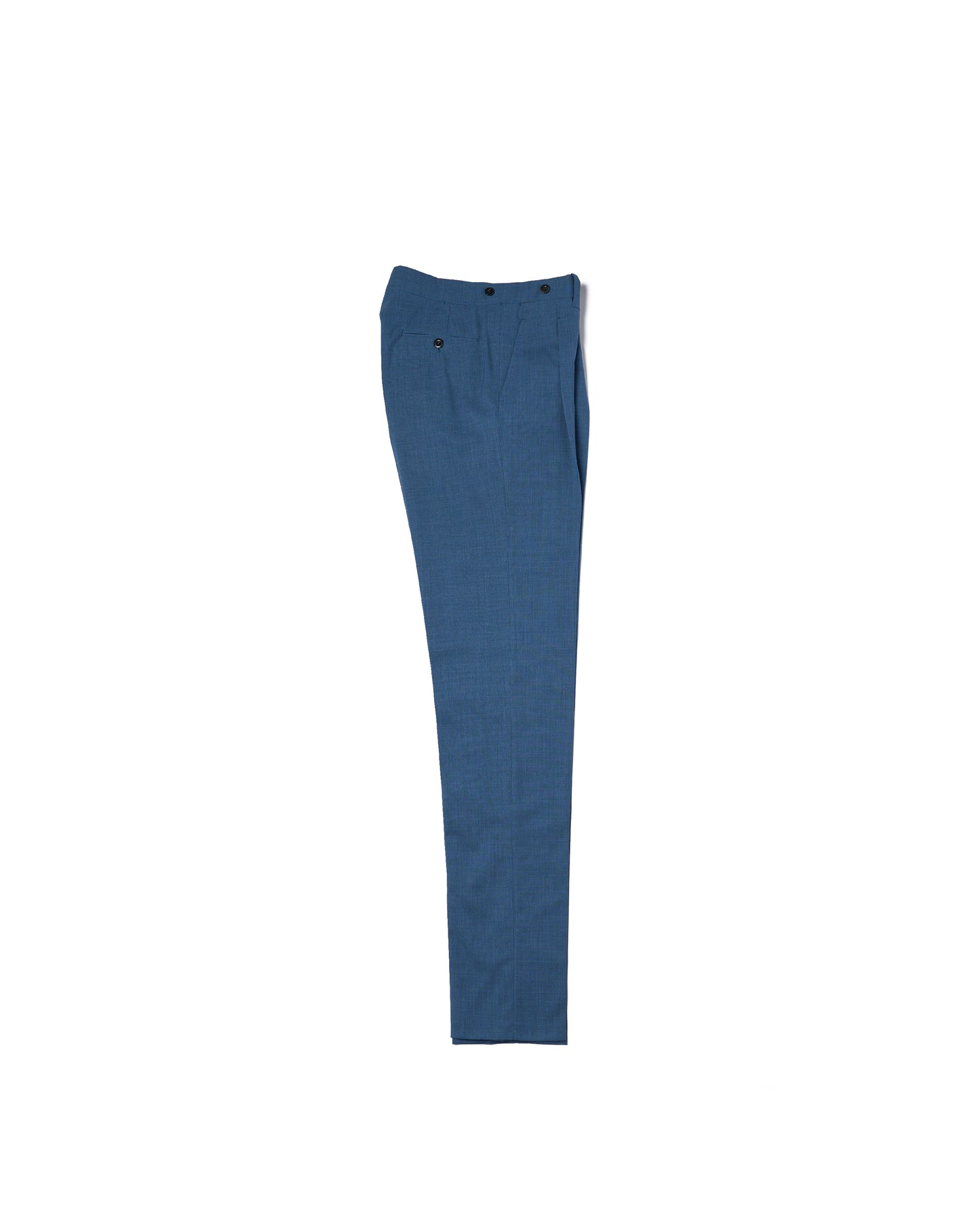 High twist wool trousers - Single pleat trousers - Light blue