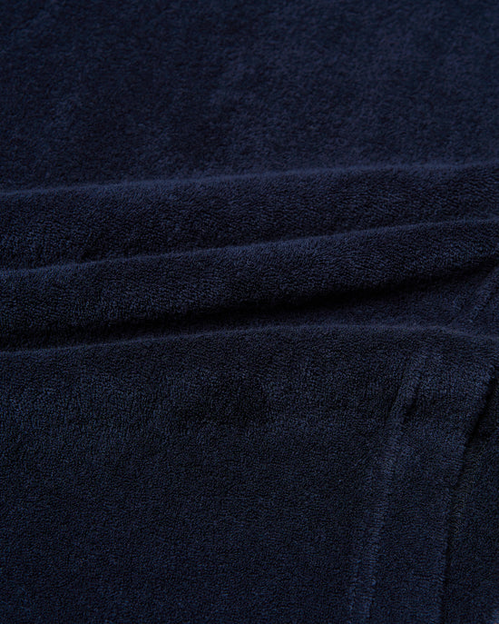 Terrycloth polo - Navy blue