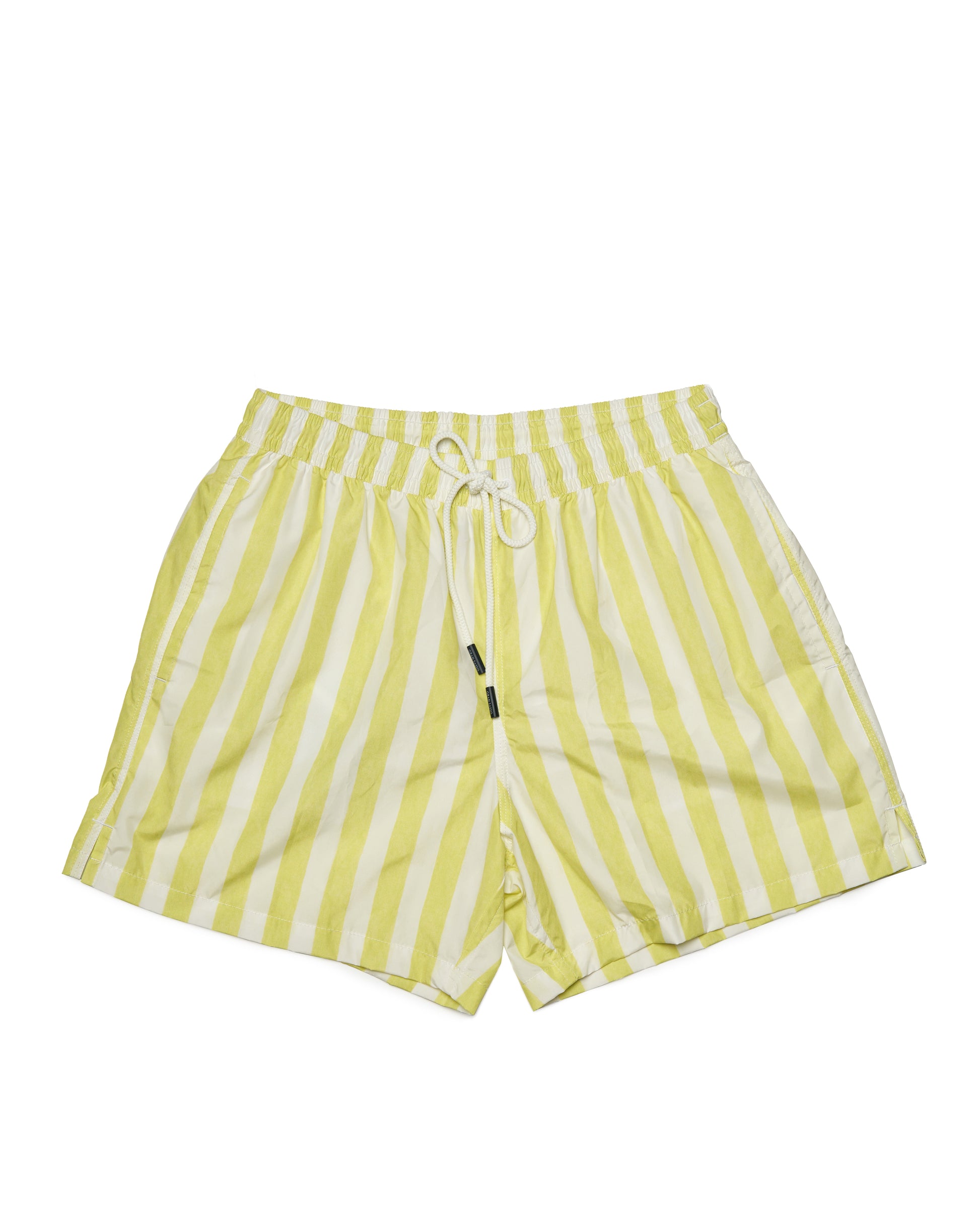 Printed Stripe swim shorts - Lemon