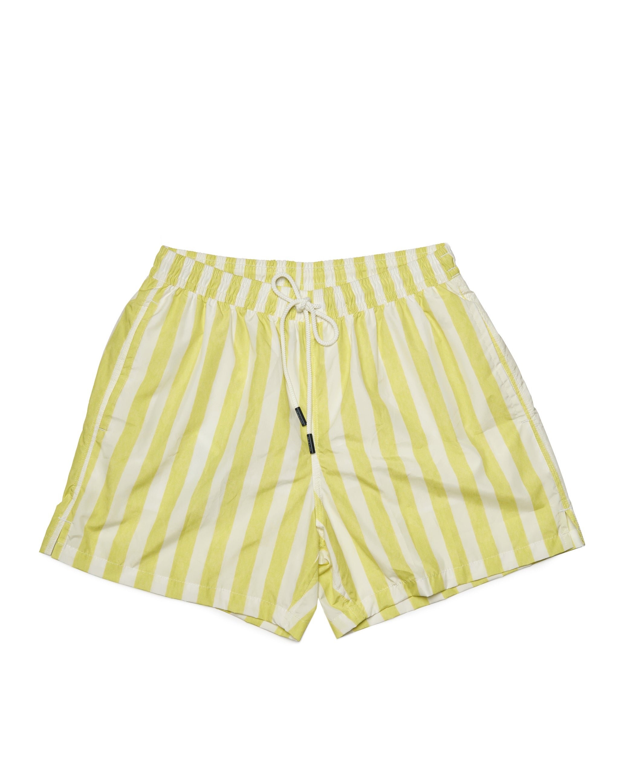 Printed Stripe swim shorts - Lemon
