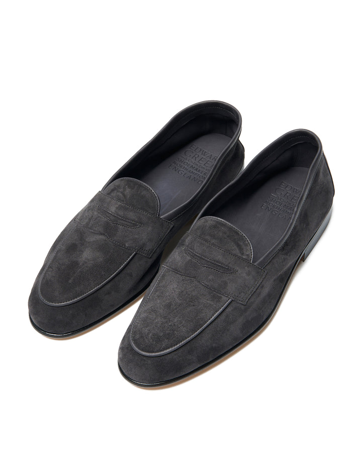 Polperro - Grey baby calf suede - Last 389