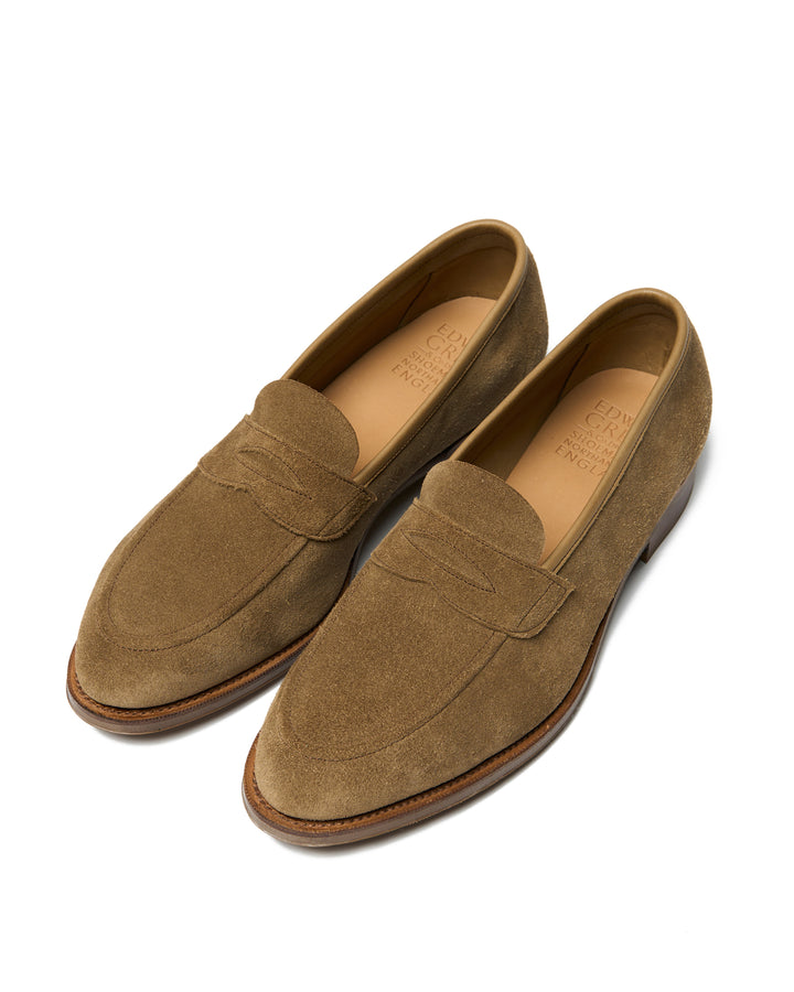 Ventnor - Mushroom suede unlined loafer - Last 184
