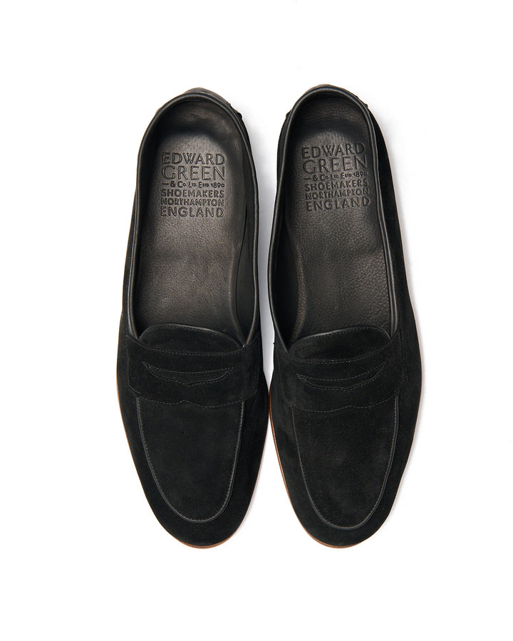 Polperro - Black baby calf suede - Last 389