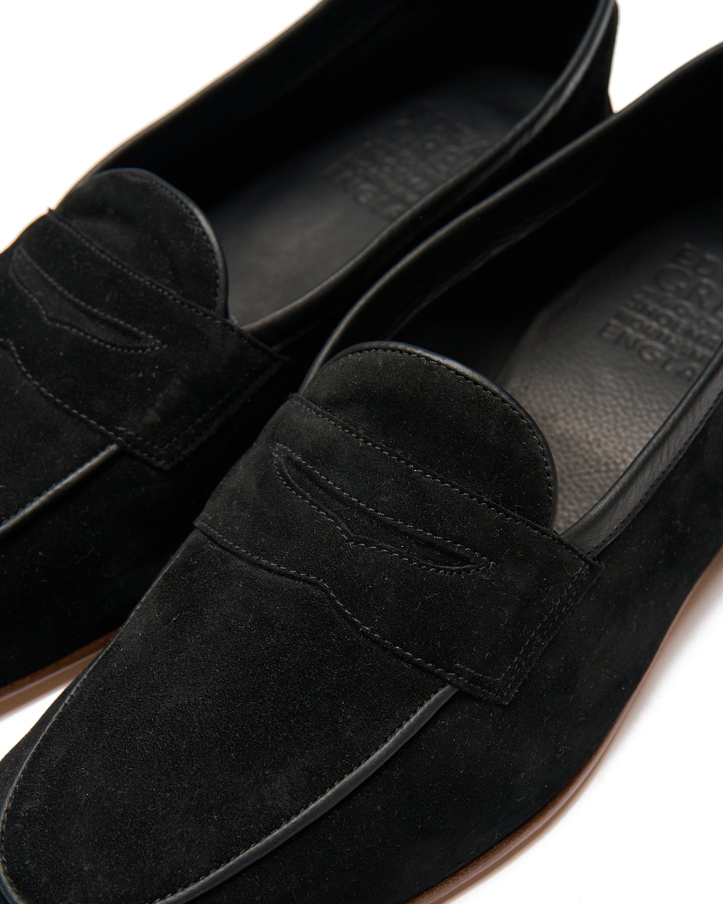 Polperro - Black baby calf suede - Last 389