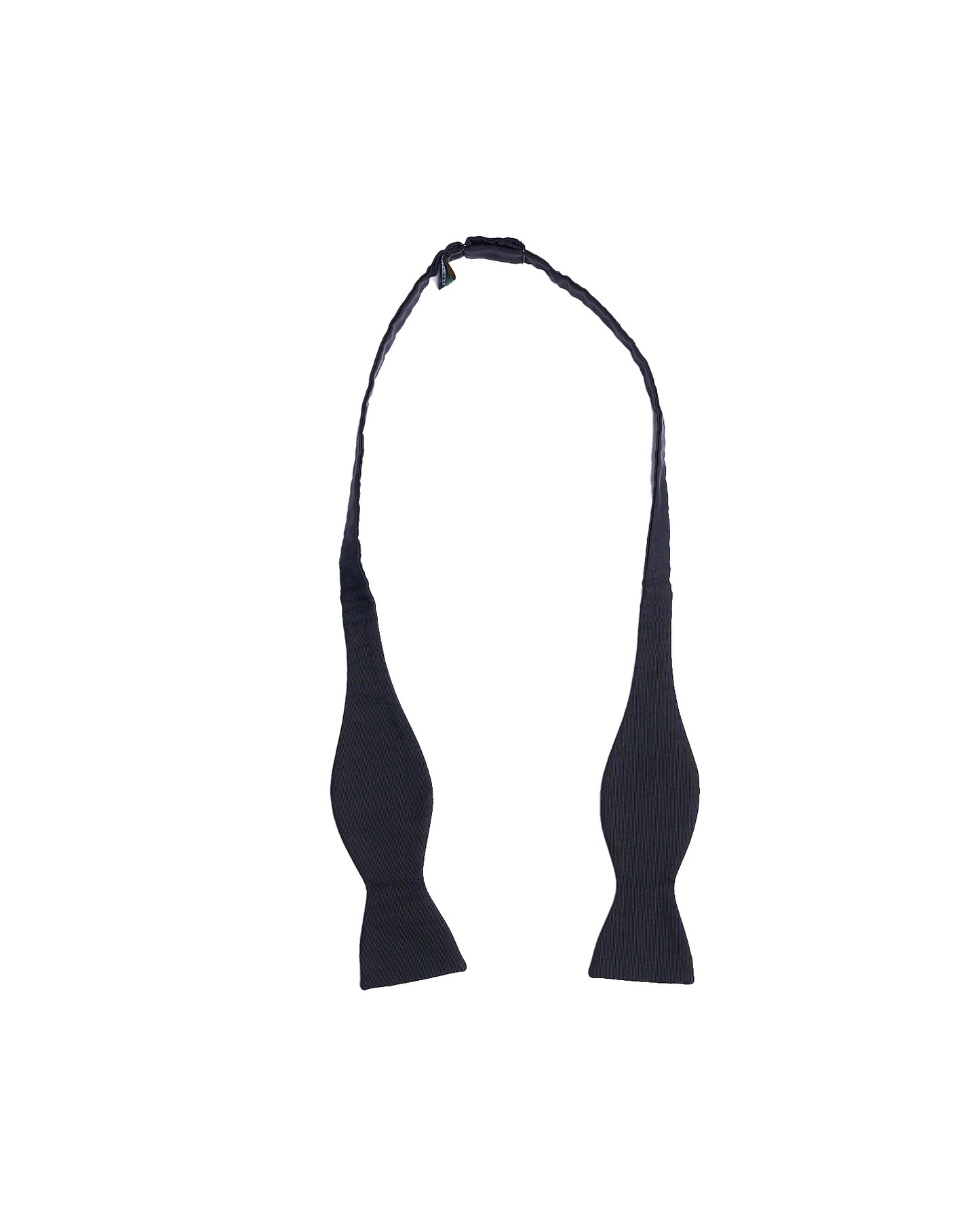 Self-tie bowtie Faille - Black - Silk