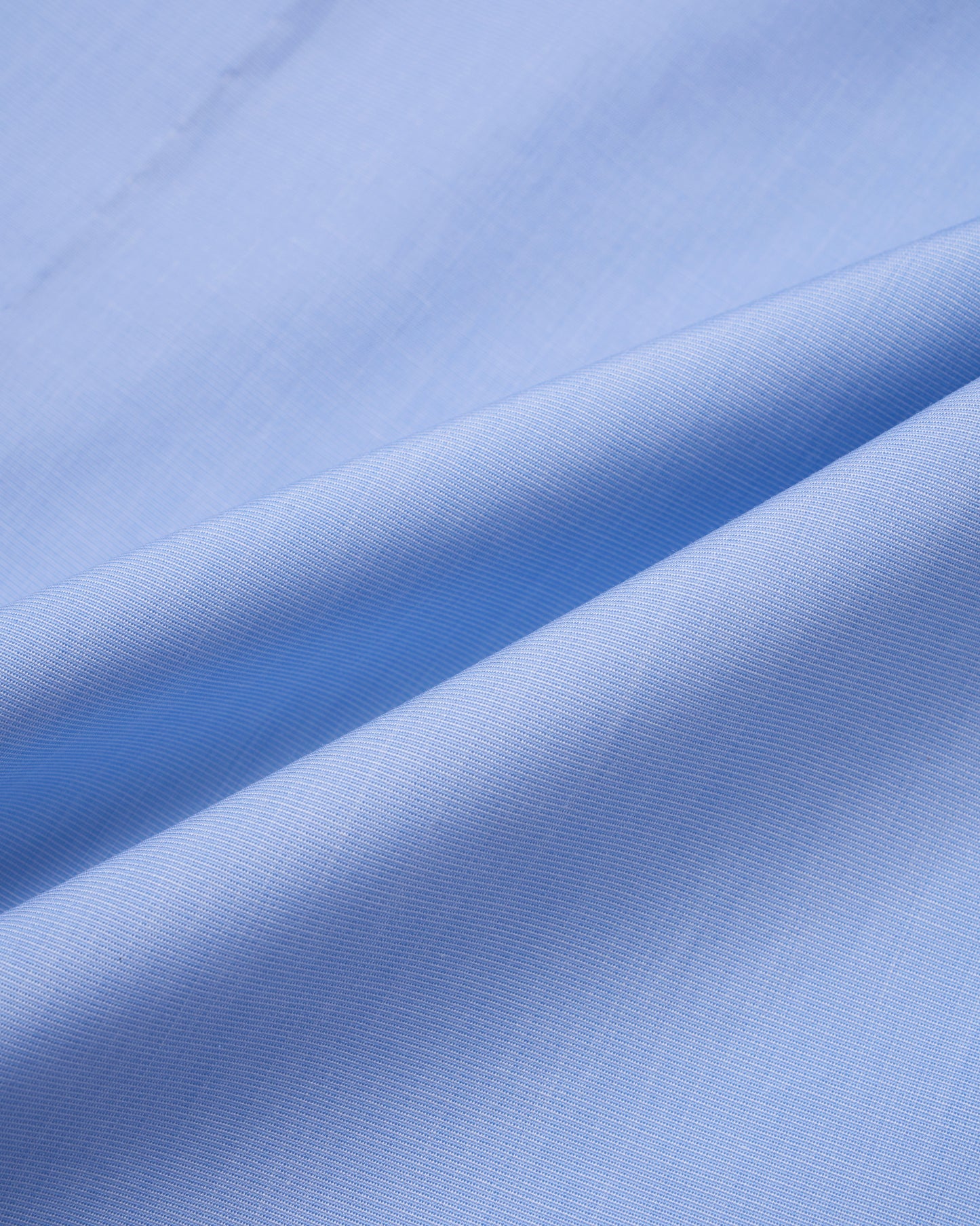 Spread collar shirt - Light blue poplin cotton
