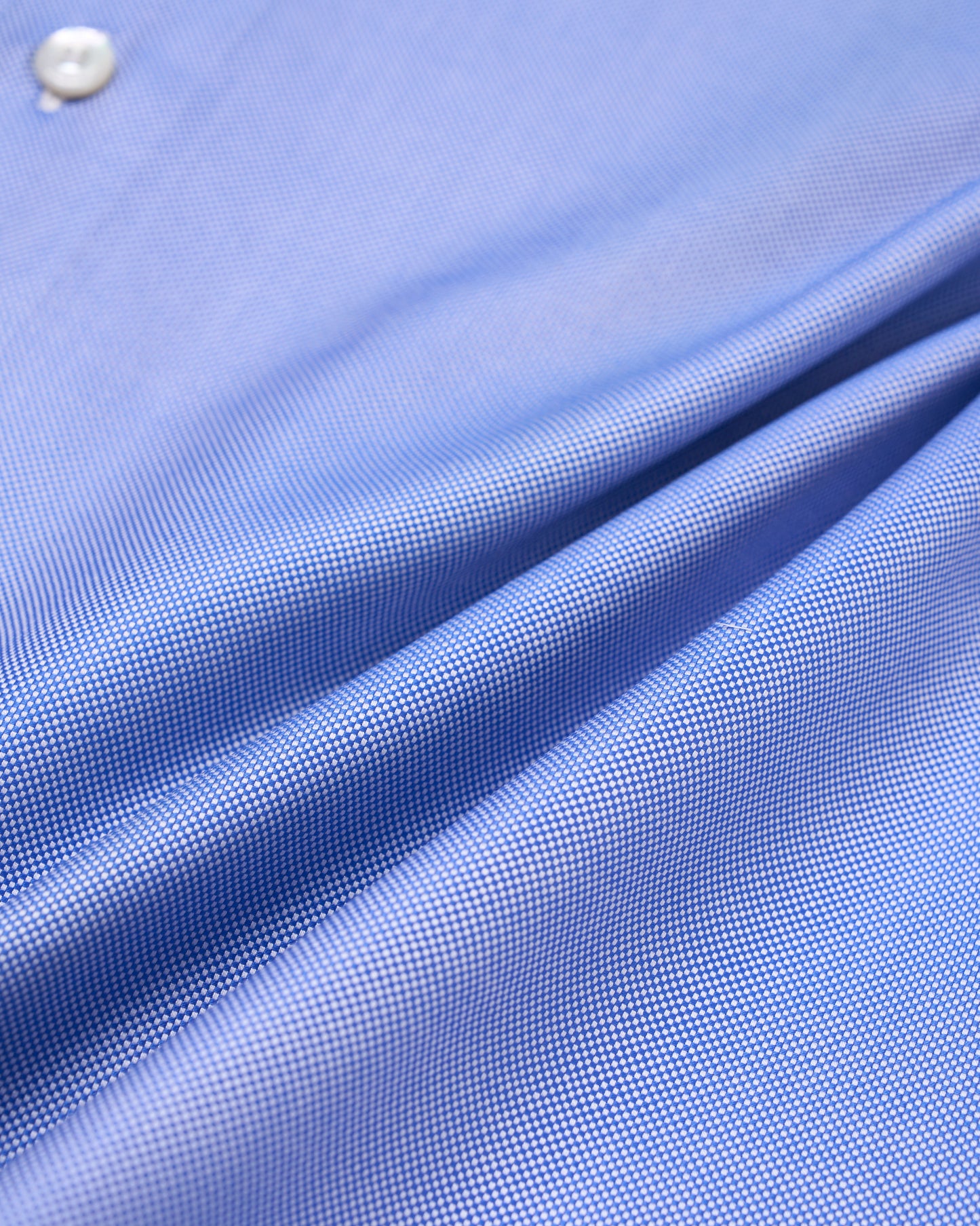 Shirt Spread collar - Blue super oxford - Cotton