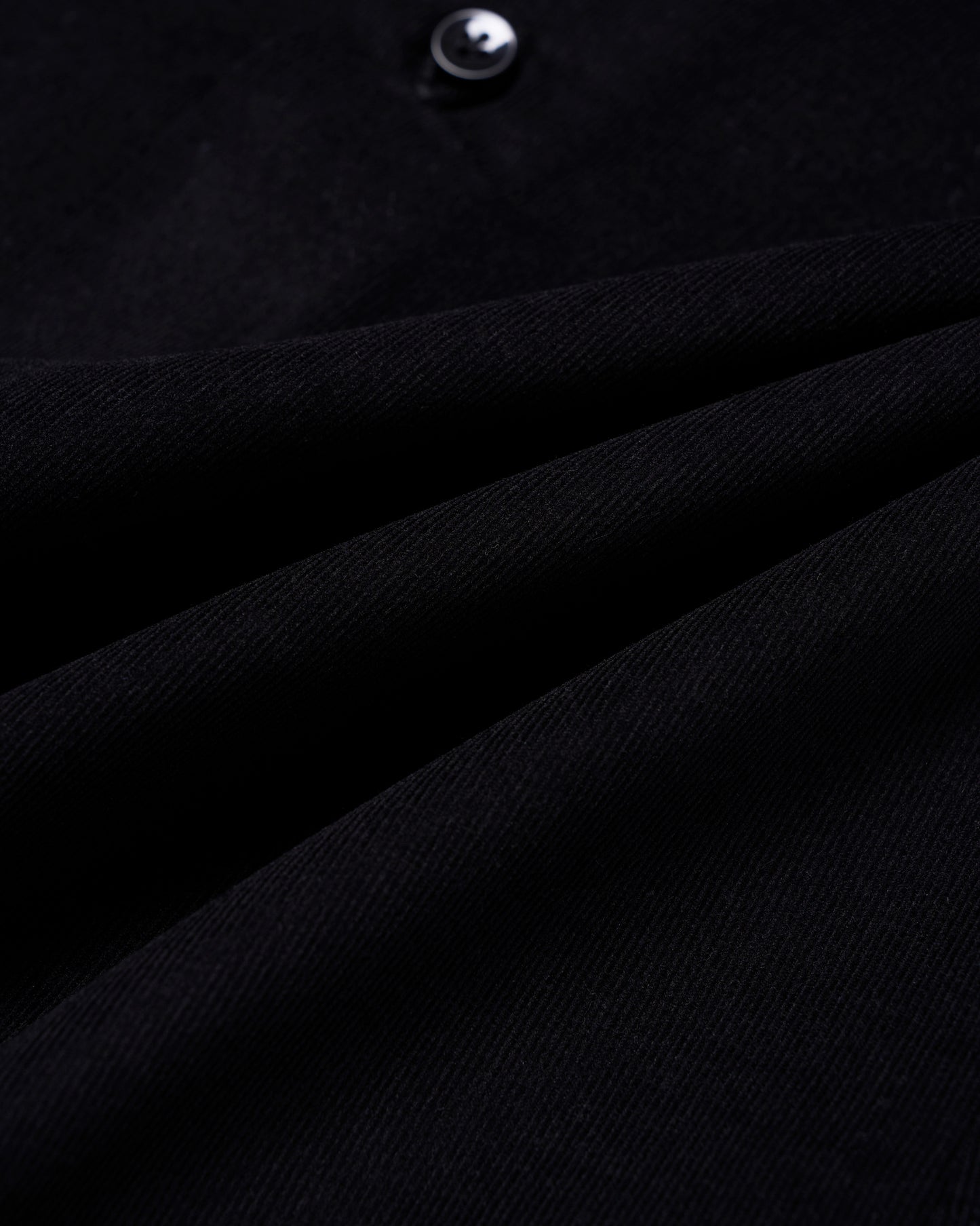 Button down shirt - Corduroy black - 100% cotton