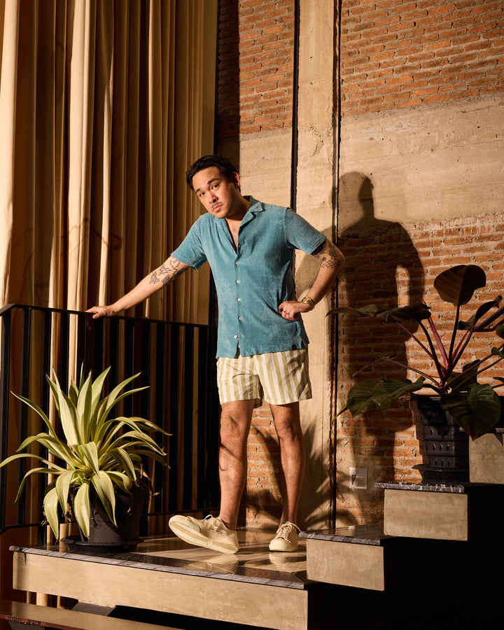 Terrycloth shirt - Aqua blue