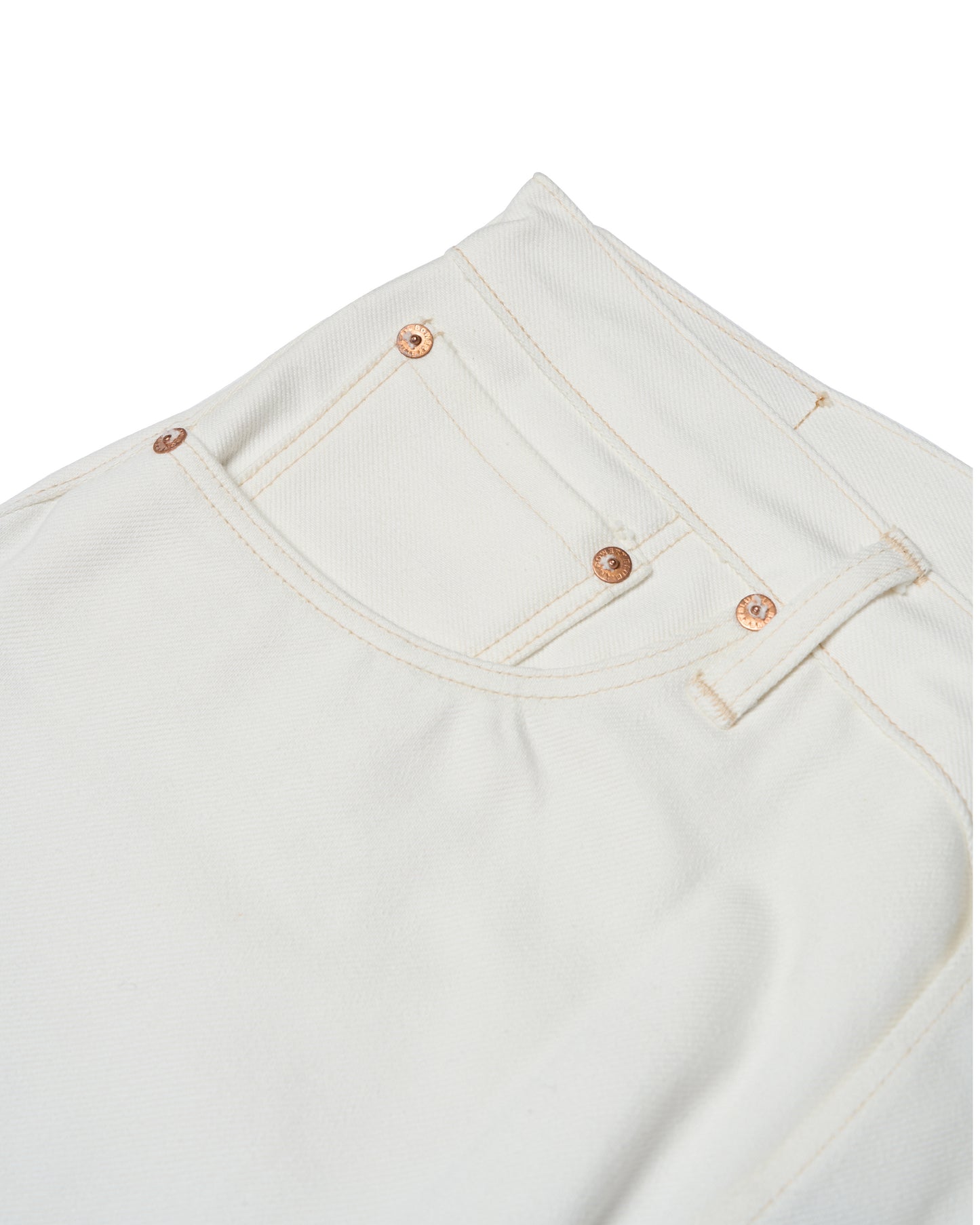 Denim trousers 505 - 14 oz Kiyama Sanforized - Off white