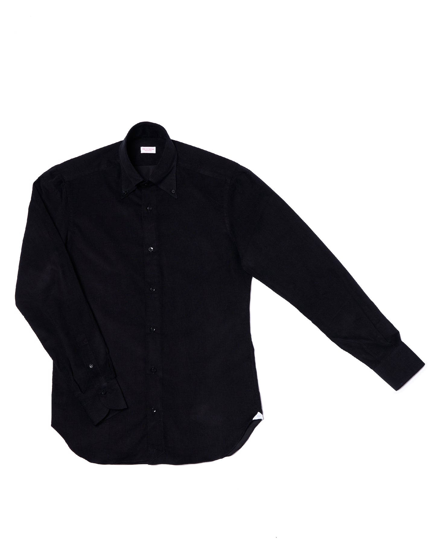 Button down shirt - Corduroy black - 100% cotton