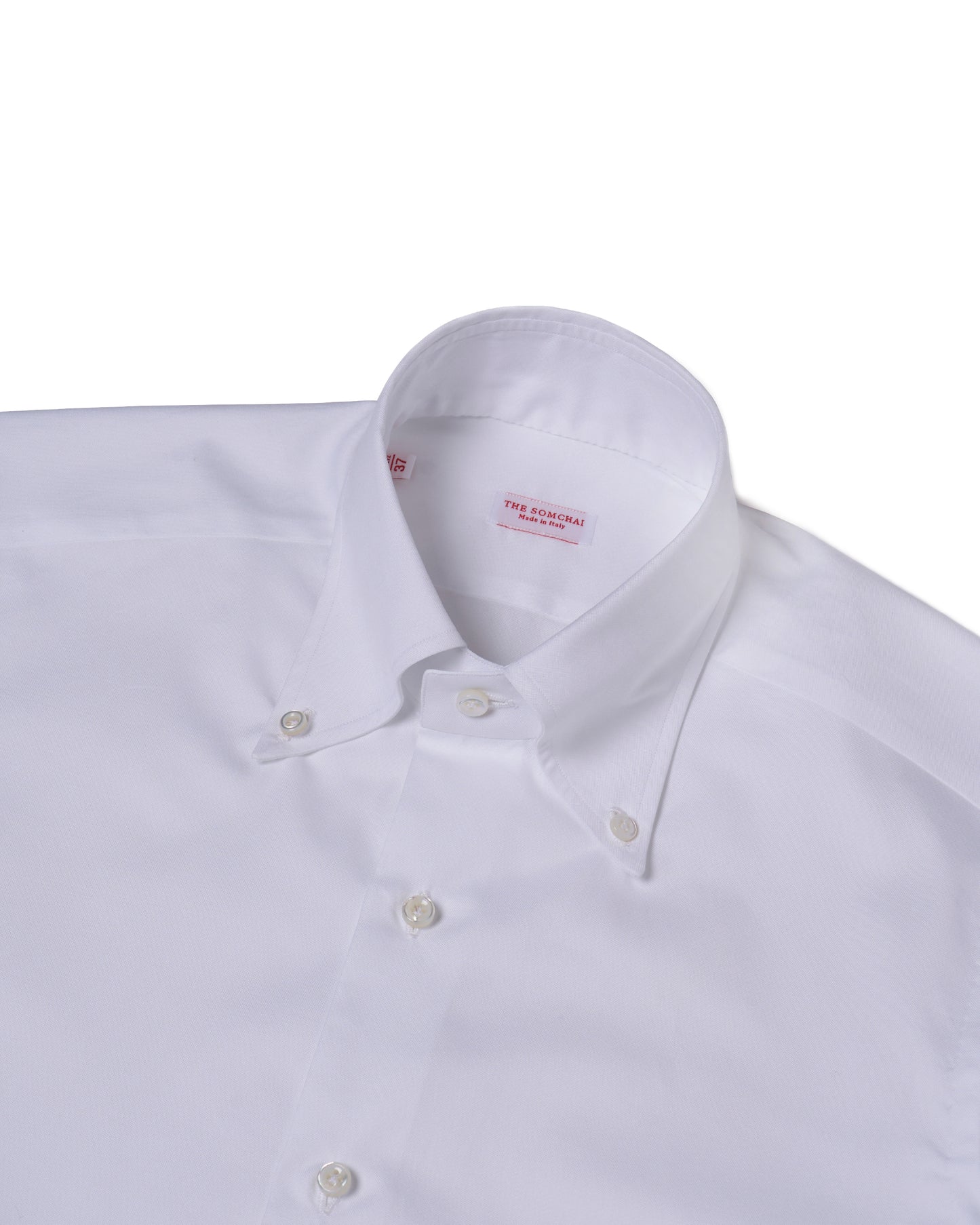 Button down shirt - White poplin cotton
