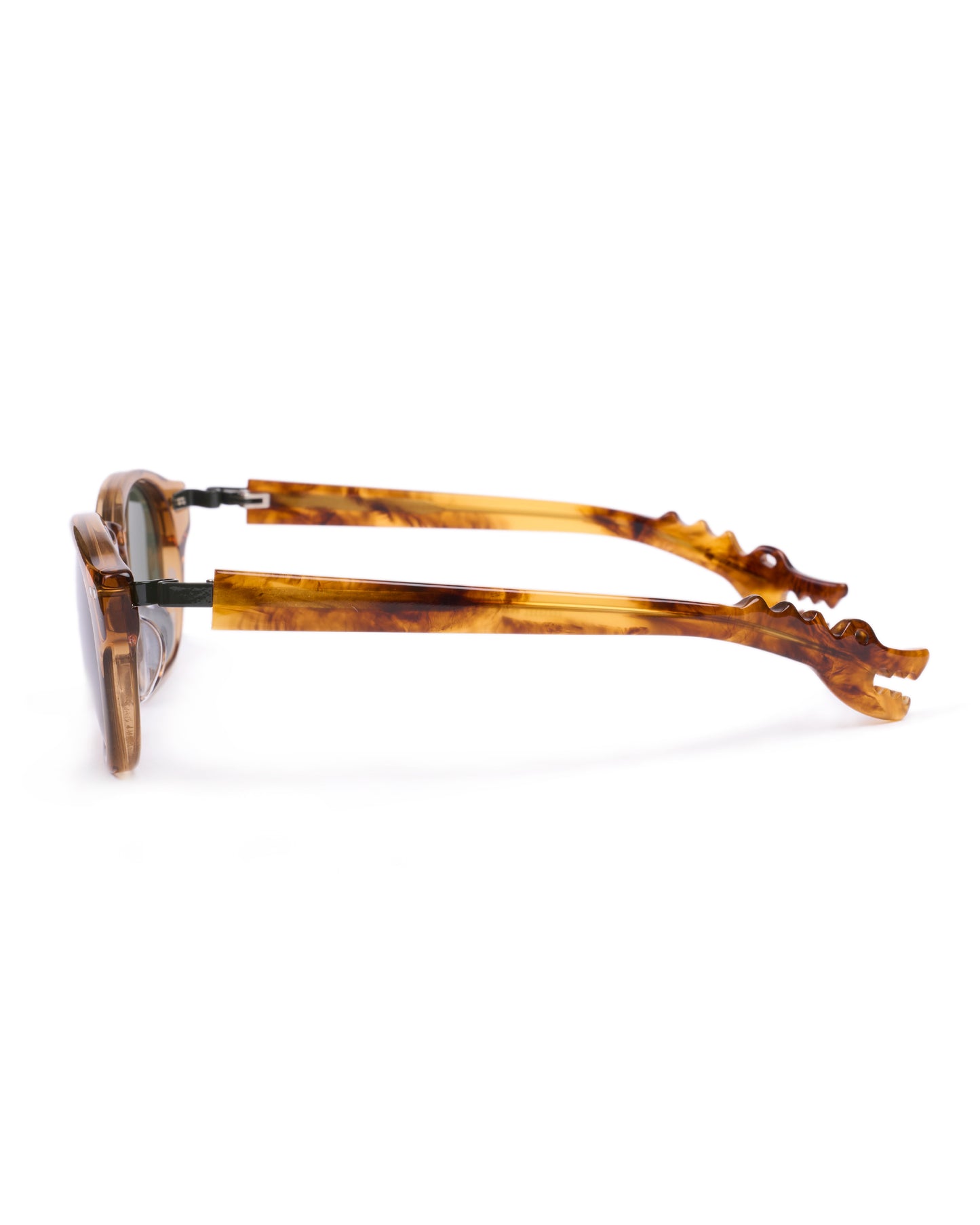 Michael model - Brown frame - Green hinge - Amber dino arm