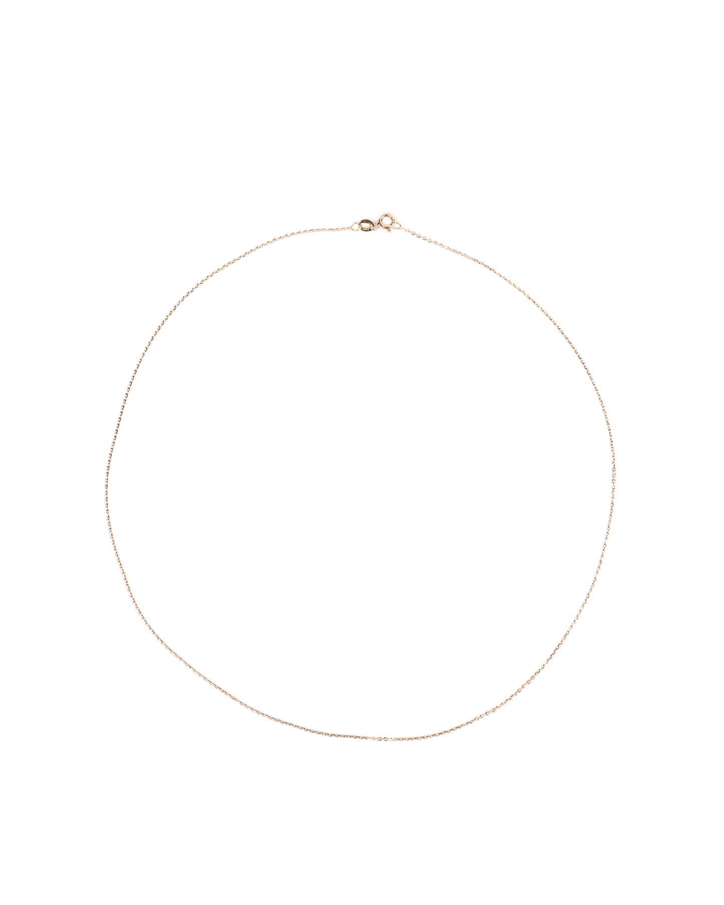 18K Gold Cable chain necklace