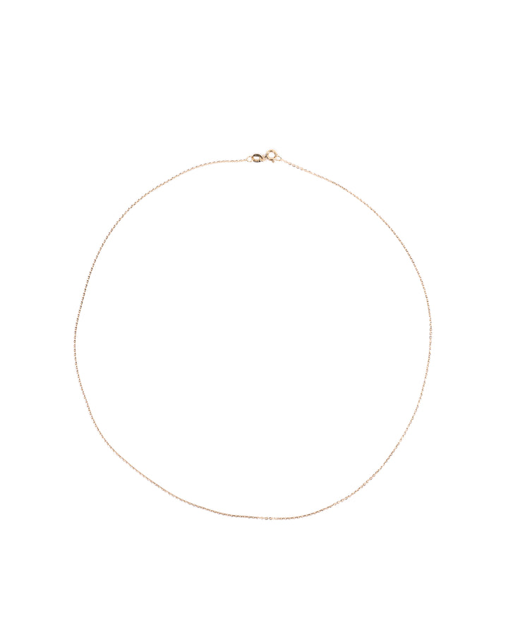 18K Gold Cable chain necklace