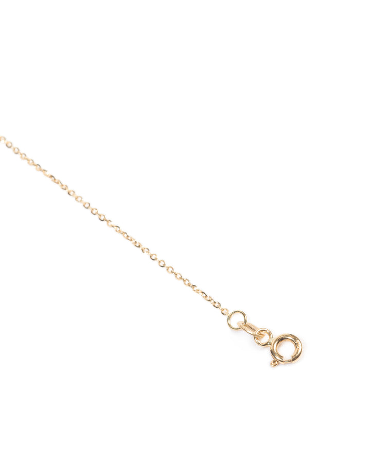 18K Gold Cable chain necklace