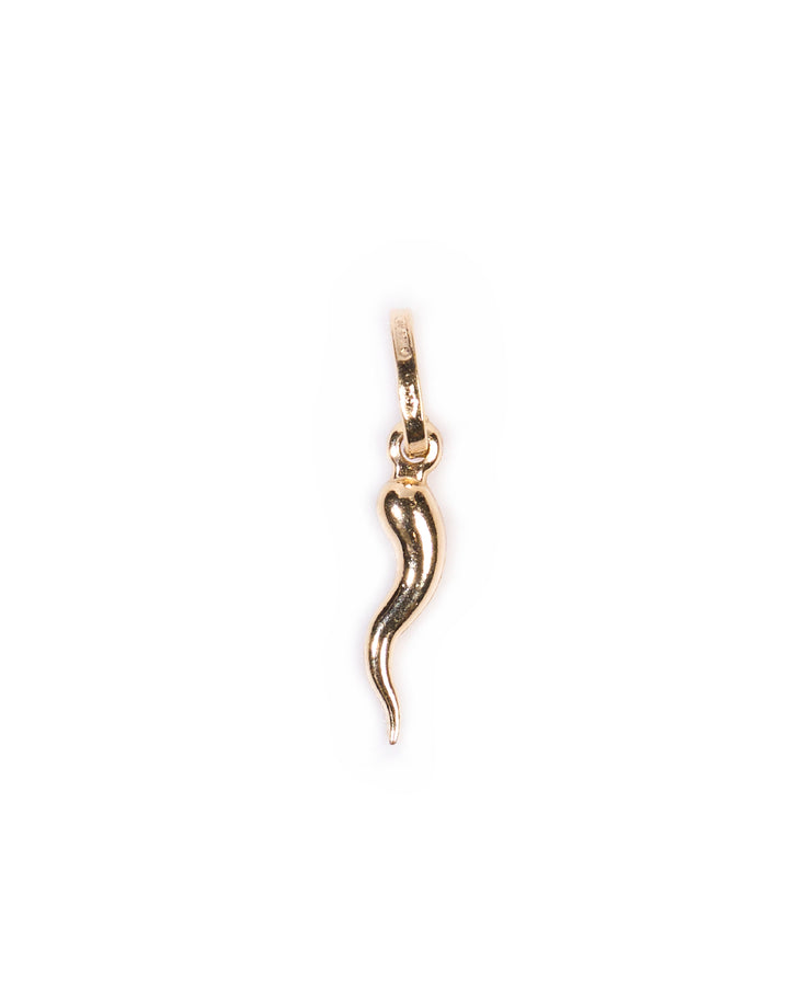 18K Gold Corno pendant