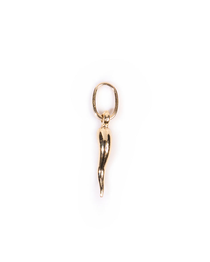 18K Gold Corno pendant