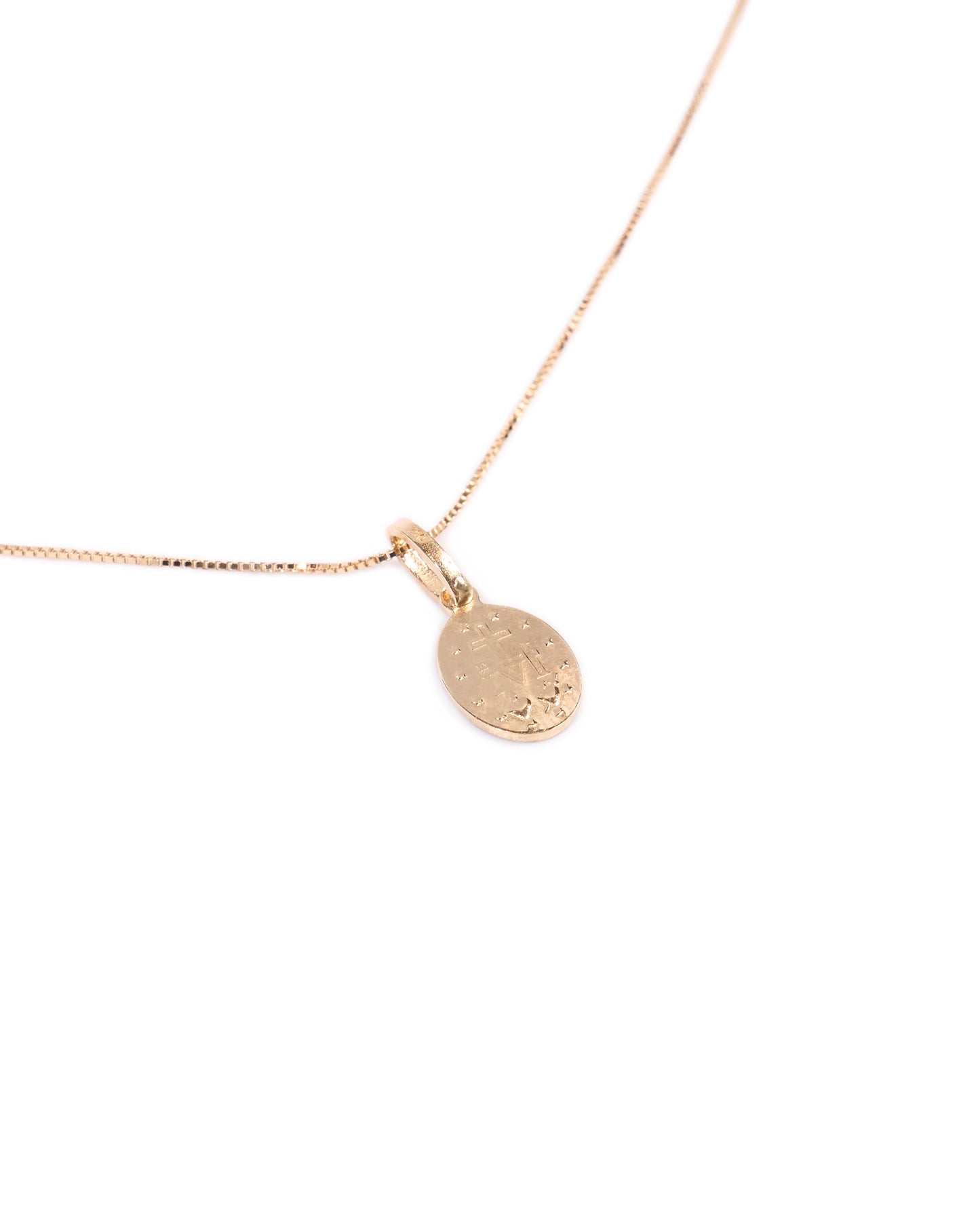 18K Gold Fiorino oval small pendant