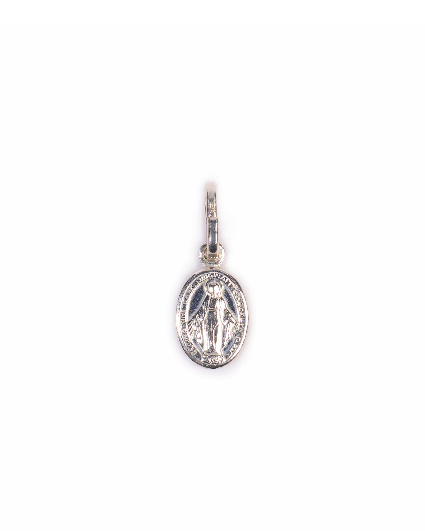 Silver Fiorino oval small pendant