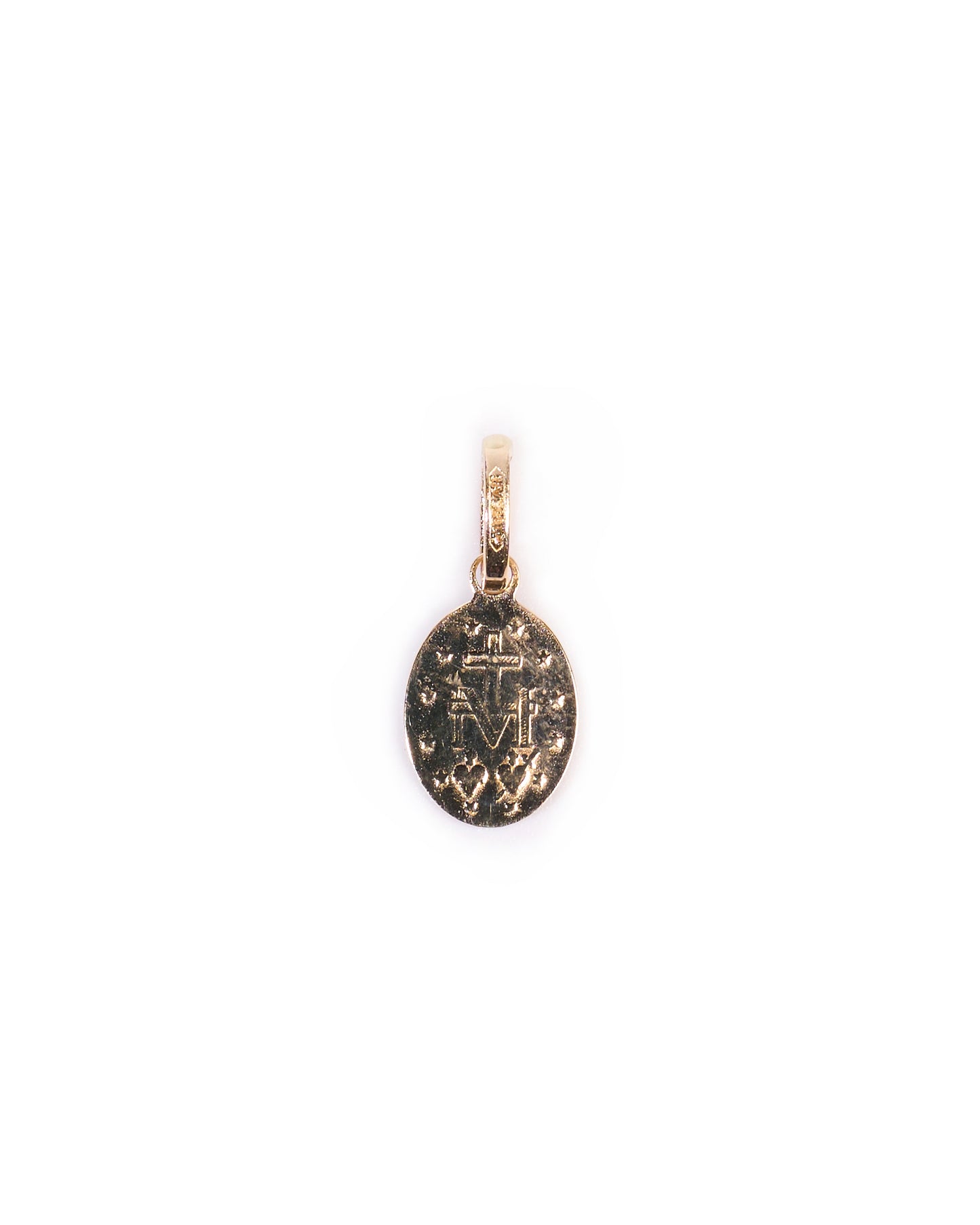 18K Gold Fiorino oval small pendant