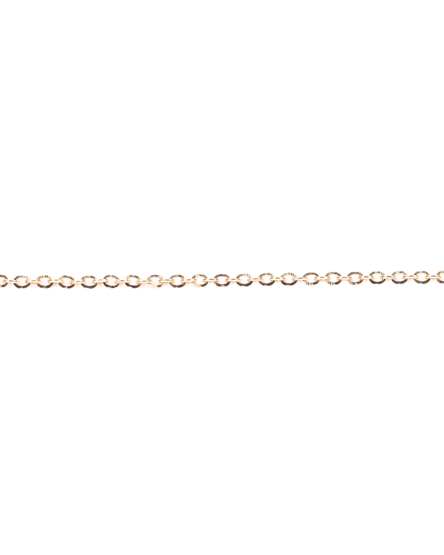 18K Gold Cable chain necklace