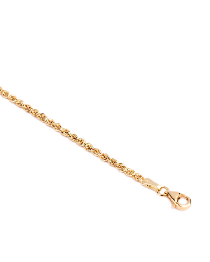 18K gold Rope chain bracelet